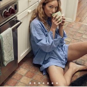 NWT Doen Blaze Short Sky Somerset Plaid